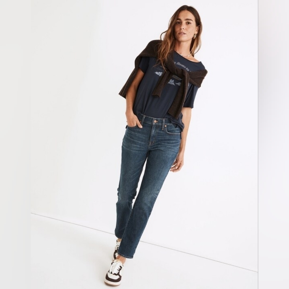 Madewell Tomboy Straight Jeans in Callan Wash